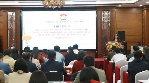 Tập huấn bầu cử Đại biểu Quốc hội và HĐND tỉnh Lạng Sơn