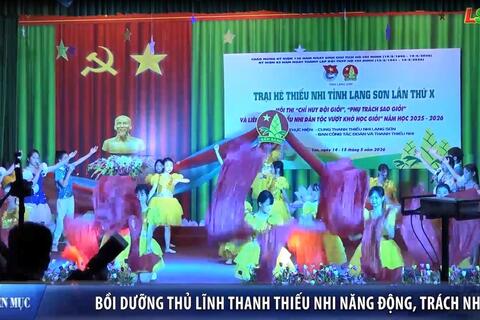 Bồi dưỡng thủ lĩnh thiếu nhi năng động, trách nhiệm
