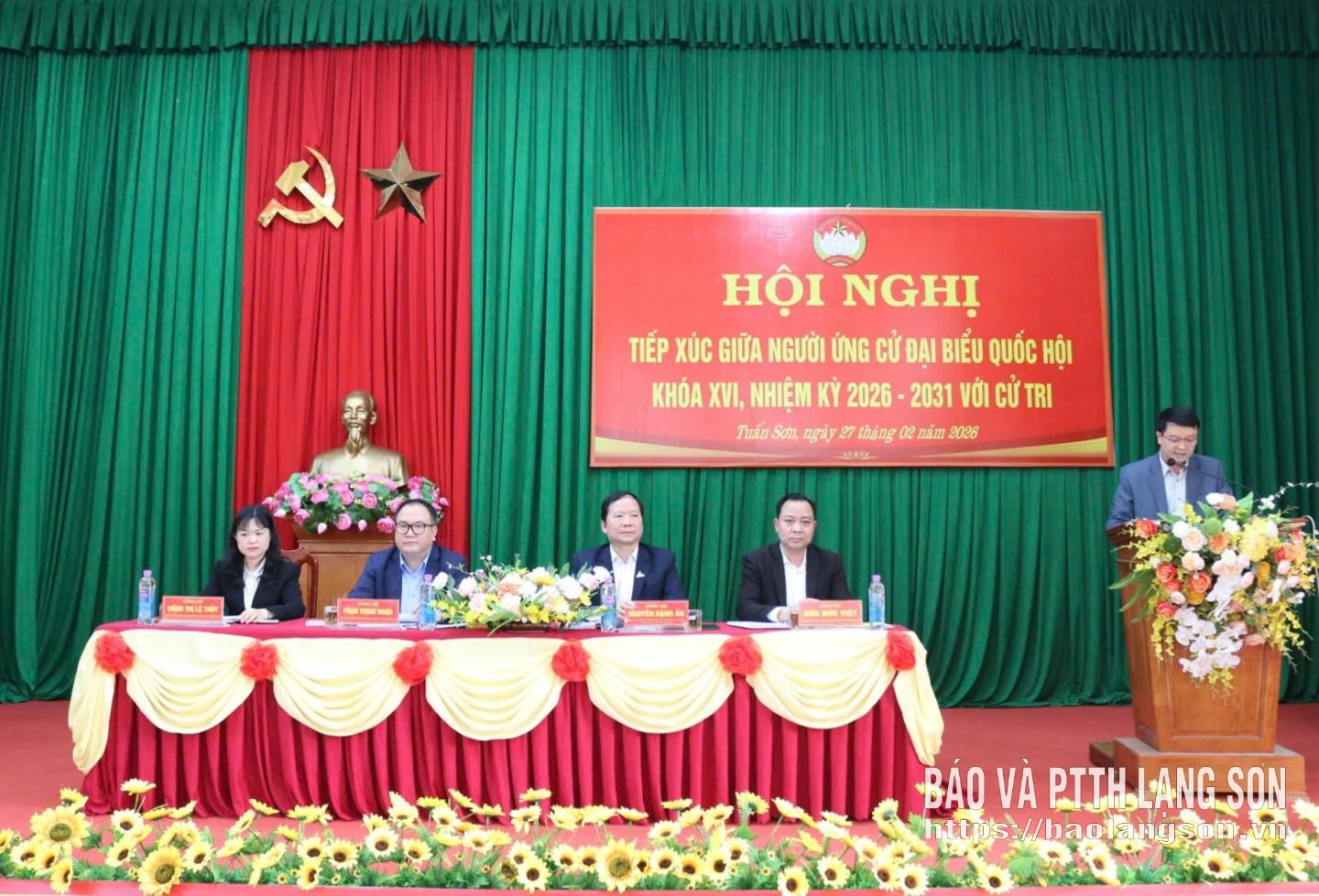 Các ứng cử viên đại biểu Quốc hội khóa XVI nhiệm kỳ 2026 - 2031, thuộc đơn vị bầu cử số 3 tiếp xúc cử tri vận động bầu cử tại các xã