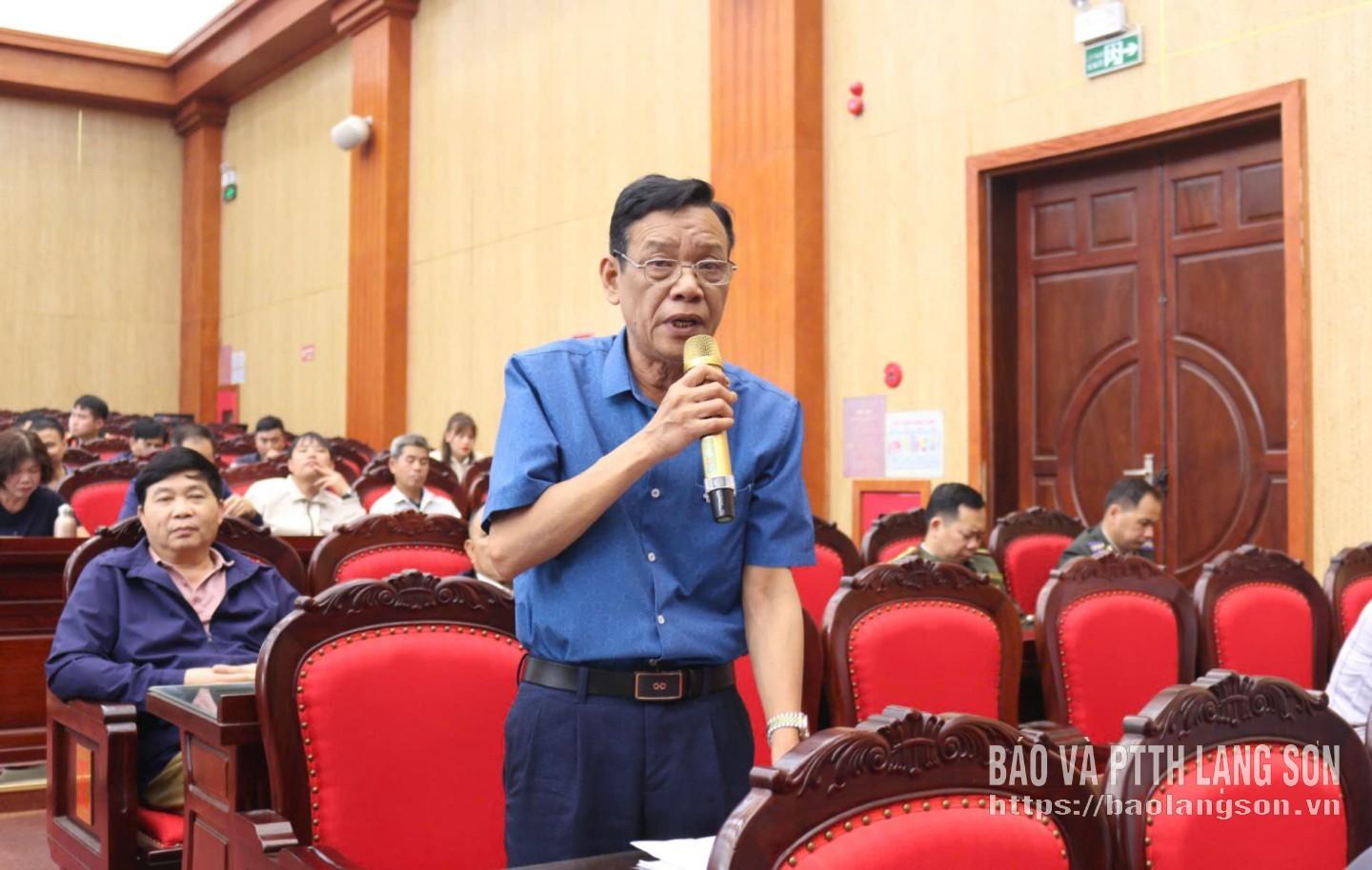 Cử tri xã Hữu Lũng nêu kiến nghị với các ứng cử viên đại biểu Quốc hội