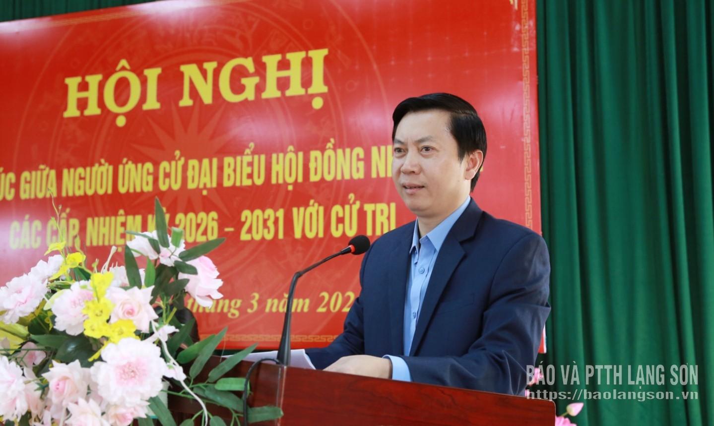 Ông Nguyễn Hoàng Tùng, Ủy viên Ban Thường vụ Tỉnh ủy, Phó Chủ tịch Thường trực Ủy ban MTTQ Việt Nam tỉnh trình bày chương trình hành động