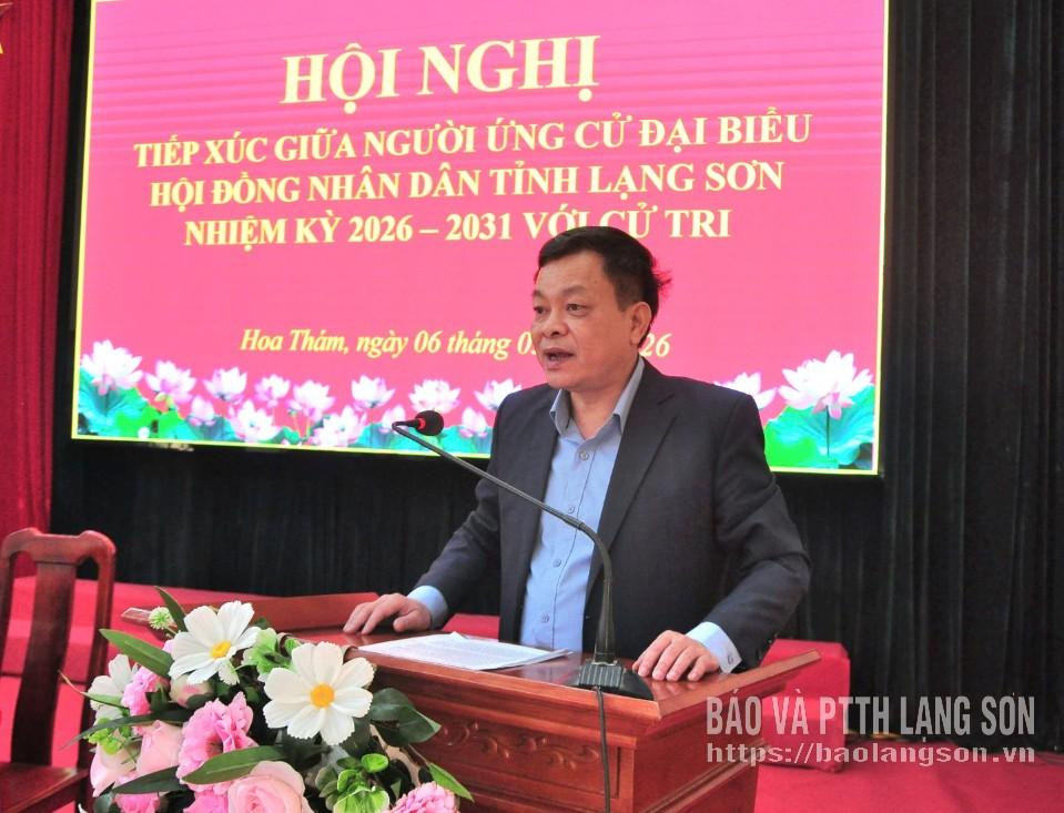 Ông Nguyễn Quốc Khánh, Ủy viên Ban Thường vụ Tỉnh ủy, Trưởng ban Tuyên giáo và Dân vận Tỉnh ủy trình bày chương trình hành động