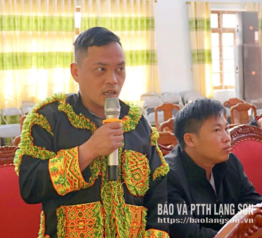 Cư tri thôn Ngàn Pặc bày tỏ kỳ vọng với các ứng cử viên