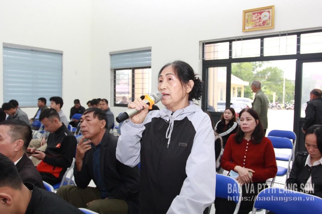 Cử tri xã Yên Bình phát biểu ý kiến