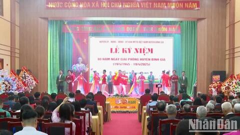 Lạng Sơn tổ chức kỷ niệm 80 năm Ngày Giải phóng huyện Bình Gia