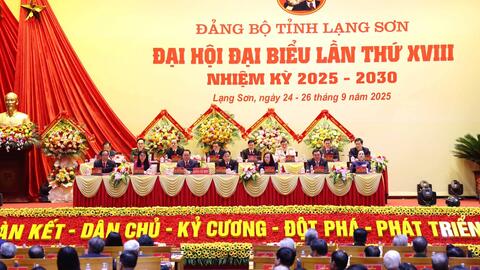 Khai mạc trọng thể Đại hội Đại biểu Đảng bộ tỉnh Lạng Sơn lần thứ XVIII, nhiệm kỳ 2025 – 2030