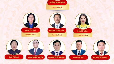 Danh sách 14 Ủy viên Ban Thường vụ Tỉnh ủy Lạng Sơn khóa XVIII, nhiệm kỳ 2025 - 2030