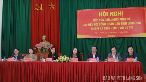 Ứng cử viên đại biểu HĐND tỉnh tiếp xúc cử tri tại các xã