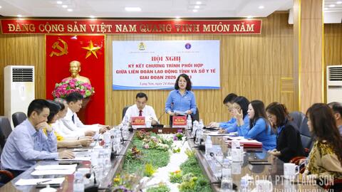 Ký kết nội dung phối hợp bảo vệ, chăm sóc và nâng cao sức khỏe cho công nhân, viên chức, lao động