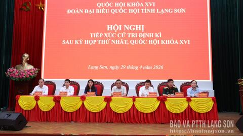 Đoàn đại biểu Quốc hội tỉnh tiếp xúc cử tri các phường, xã