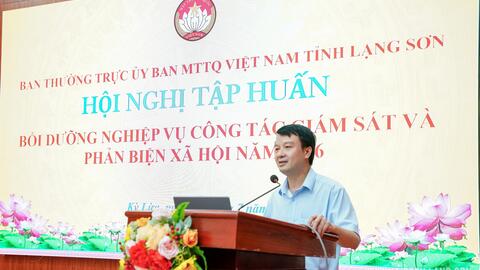114 đại biểu tham gia tập huấn, bồi dưỡng nghiệp vụ công tác giám sát và Phản biện xã hội