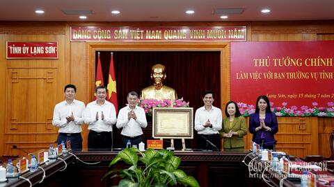 Thủ tướng Chính phủ Lê Minh Hưng thăm và làm việc tại tỉnh Lạng Sơn