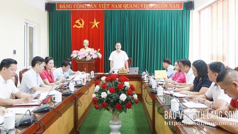 Phường Đông Kinh: Giao ban Thường trực Đảng ủy với Ban Thường trực Ủy ban MTTQ Việt Nam phường và các tổ chức hội