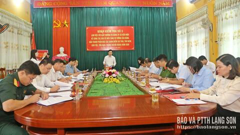 Kiểm tra công tác bảo vệ nền tảng tư tưởng của Đảng tại xã Kiên Mộc