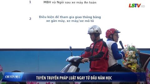 Tuổi trẻ Xứ Lạng - Tuyên truyền pháp luật ngay từ đầu năm học
