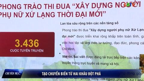 Phụ nữ Xứ Lạng - Tạo sự chuyển biến từ hai khâu đột phá