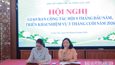 Hội LHPN tỉnh sơ kết 9 tháng, triển khai nhiệm vụ cuối năm 2026