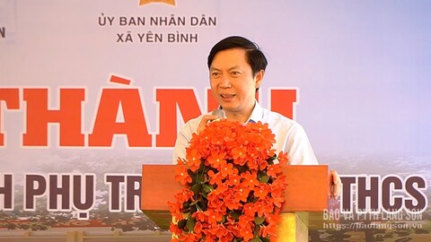 Khánh thành Dự án xây dựng các phòng học và công trình phụ trợ Trường THCS Yên Bình