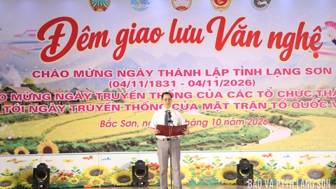 Bắc Sơn: Giao lưu văn nghệ chào mừng 96 năm Ngày truyền thống MTTQ Việt Nam và Ngày thành lập tỉnh Lạng Sơn