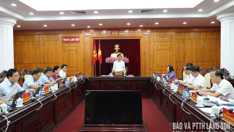 Ban Thường vụ Tỉnh ủy tổ chức hội nghị kỳ chuyên đề