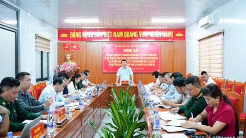 Giám sát việc thực hiện chính sách hỗ trợ quản lý, bảo vệ biên giới gắn với phát triển giao thông nông thôn tại xã Khuất Xá và xã Mẫu Sơn