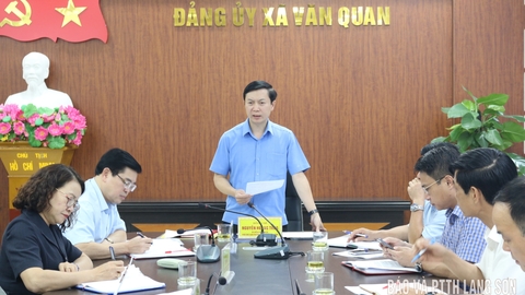 Tổ công tác số 10 của Ban Thường vụ Tỉnh ủy làm việc với đảng ủy các xã
