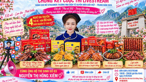 CHUNG KẾT CUỘC THI LIVESTREAM DÀNH CHO NỮ STREAMER THƯƠNG MẠI ĐIỆN TỬ XUYÊN BIÊN GIỚI VIỆT – TRUNG