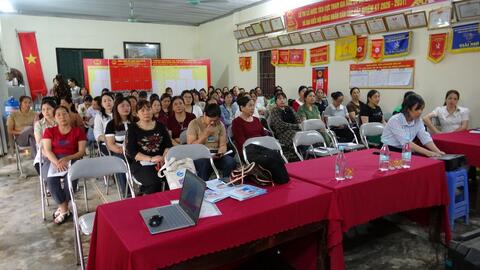 Hội Liên hiệp Phụ nữ tỉnh tổ chức tuyên truyền và hỗ trợ sinh hoạt các mô hình Đề án 938 tại xã Vũ Lễ