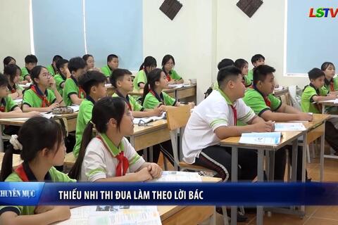 Thiếu nhi thi đua làm theo lời Bác