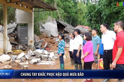 MTTQ Xứ Lạng - Chung tay khắc phục hậu quả mưa bão