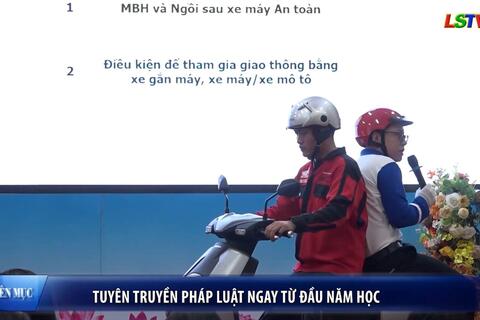 Tuổi trẻ Xứ Lạng - Tuyên truyền pháp luật ngay từ đầu năm học
