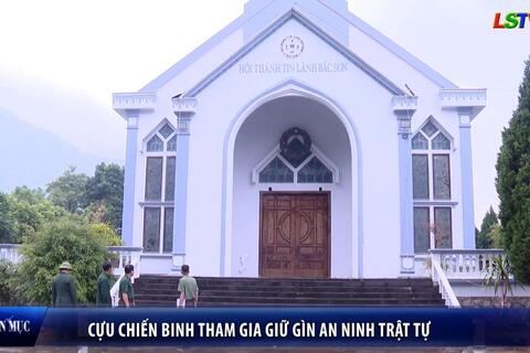 Cựu chiến binh tham gia giữ gìn an ninh trật tự