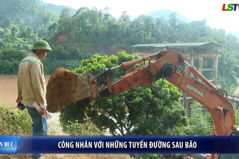 Công đoàn Xứ Lạng - Công nhân với những tuyến đường sau bão
