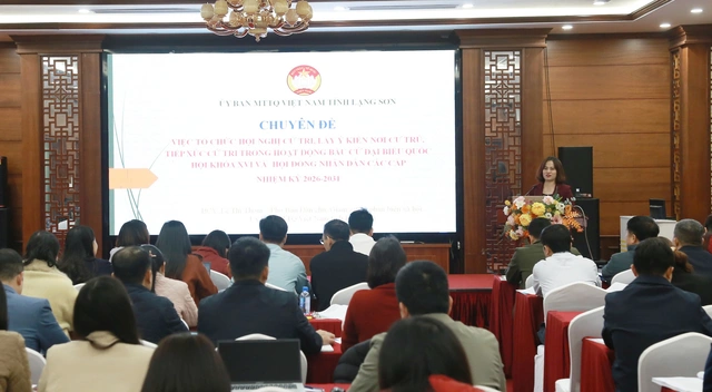 Tập huấn bầu cử Đại biểu Quốc hội và HĐND tỉnh Lạng Sơn - Ảnh 3. Tập huấn bầu cử Đại biểu Quốc hội và HĐND tỉnh Lạng Sơn - Ảnh 3.