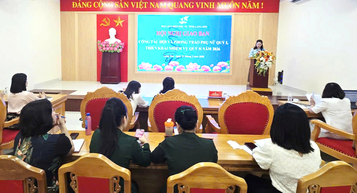 Lạng Sơn đề ra 4 nội dung tuyên truyền Đại hội đại biểu Phụ nữ toàn quốc lần thứ XIV- Ảnh 1. Lạng Sơn đề ra 4 nội dung tuyên truyền Đại hội đại biểu Phụ nữ toàn quốc lần thứ XIV- Ảnh 1.