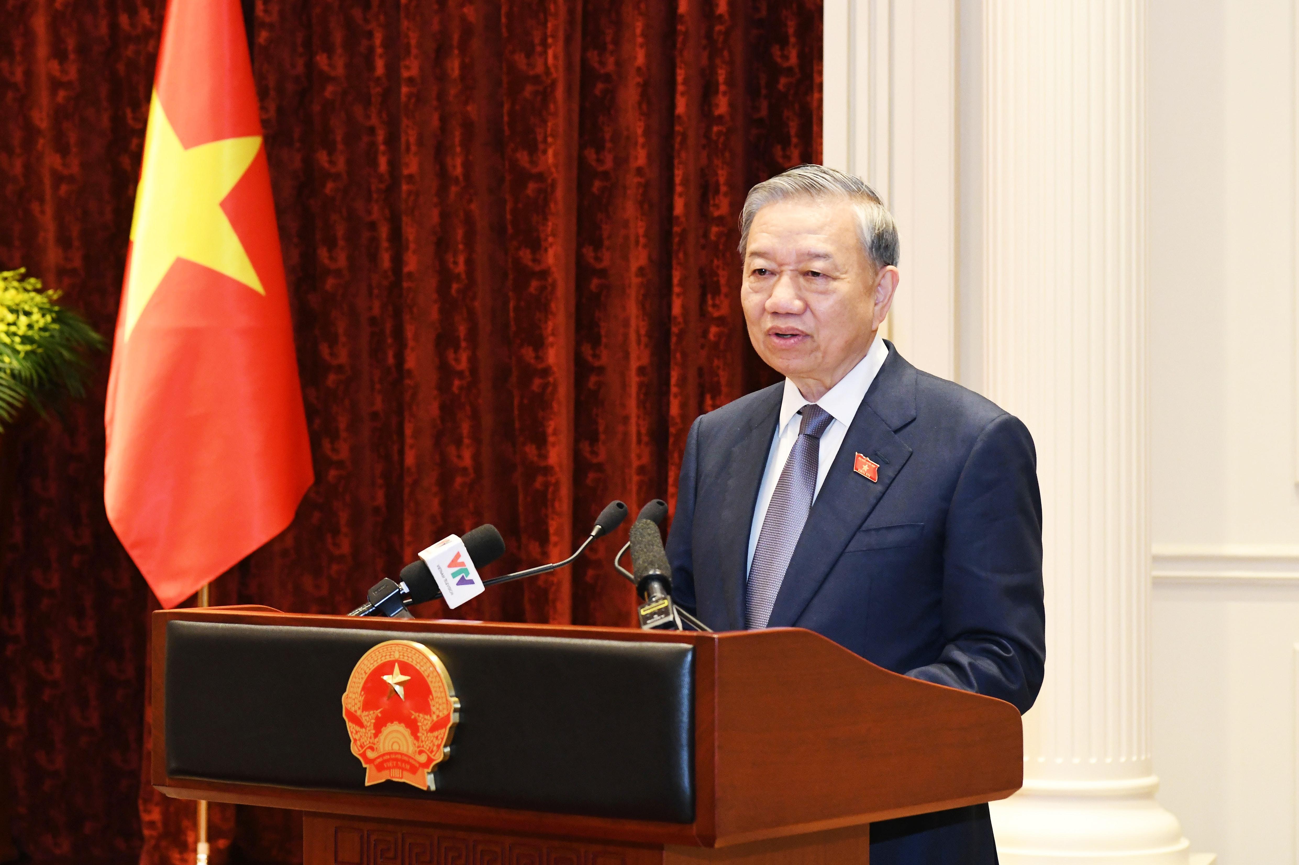 Tổng bí thư, Chủ tịch Nước Tô Lâm phát biểu. Ảnh: Lâm Hiển