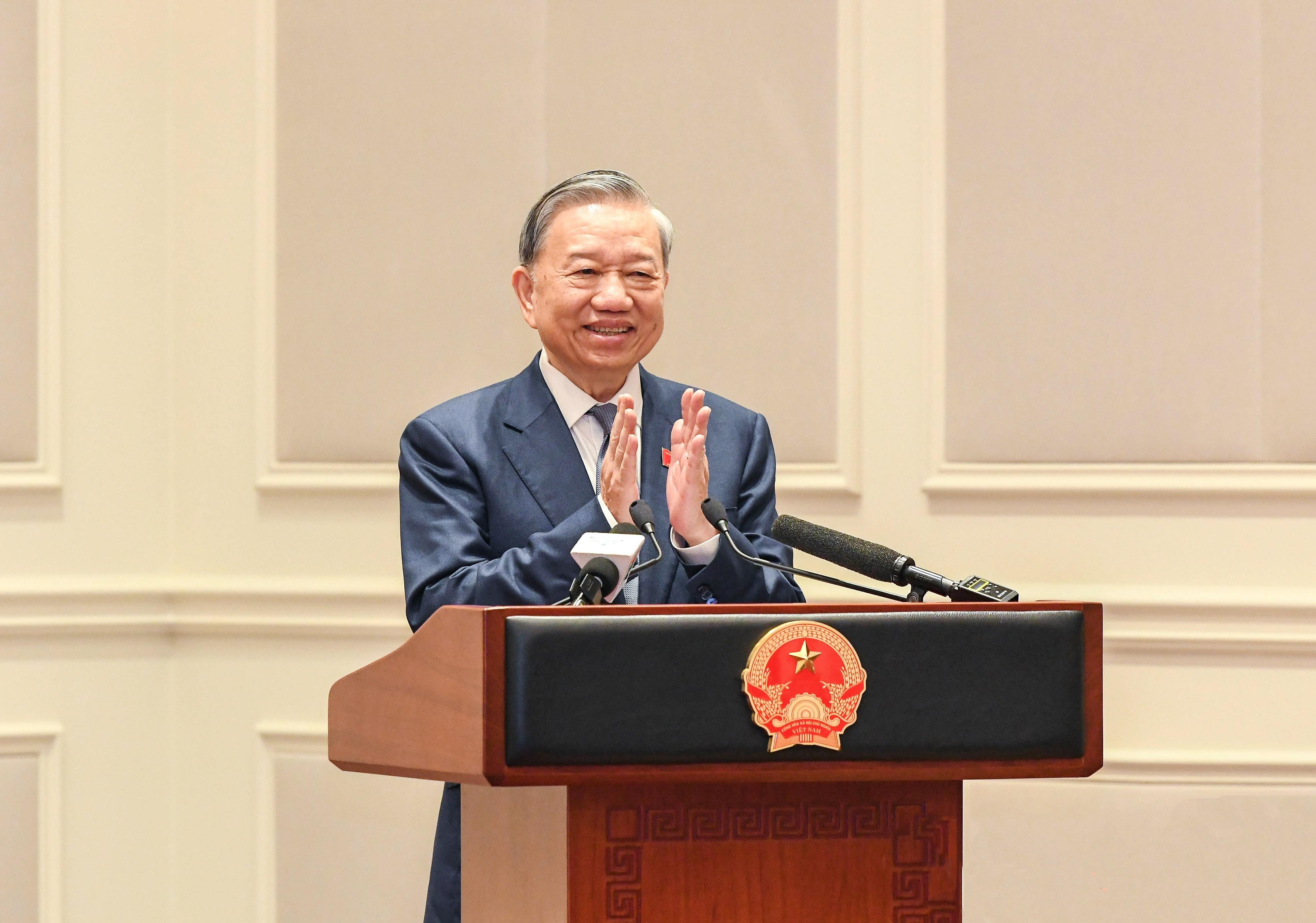 Tổng bí thư, Chủ tịch Nước Tô Lâm phát biểu. Ảnh: Lâm Hiển