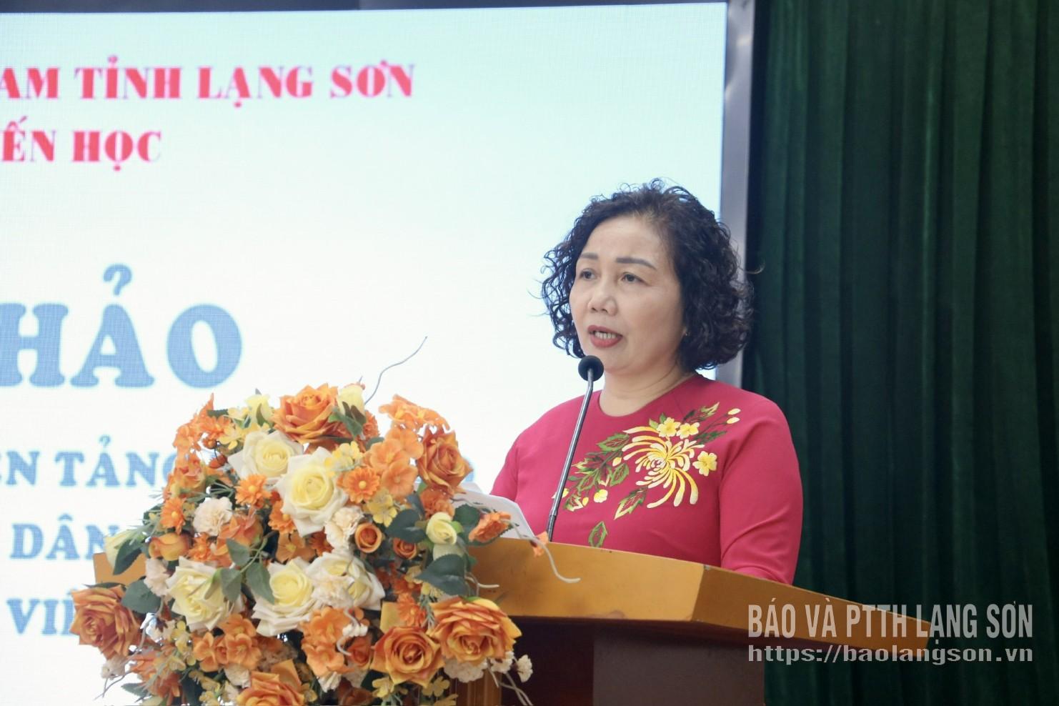 Chủ tịch HKH tỉnh phát biểu khai mạc tại hội thảo
